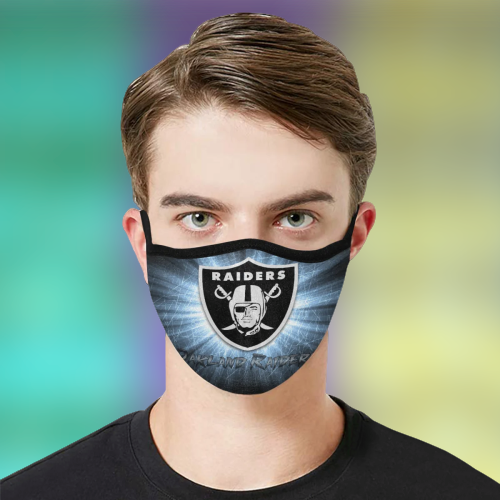 Oakland Raiders cloth fabric face mask 3