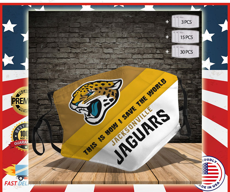 Jacksonville Jaguars this is how I save the world Cloth Face Mask 4