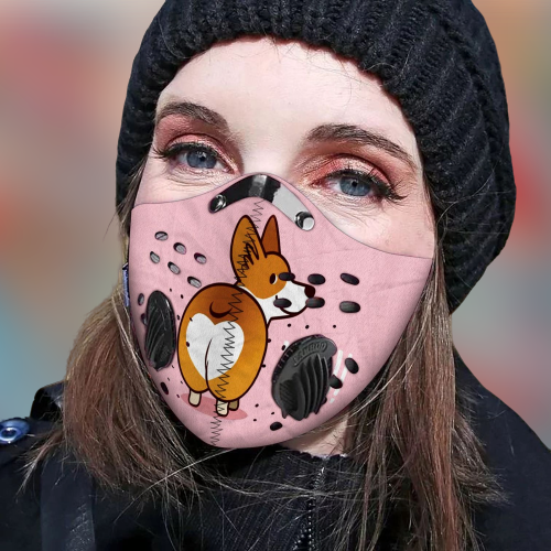 Corgi Filter Cloth Face mask 2