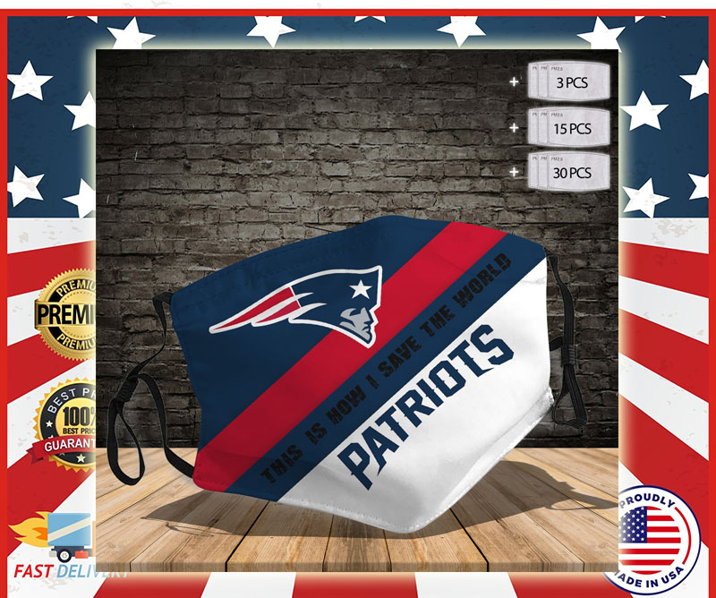 New England Patriots this is how I save the world Cloth Face Mask 3