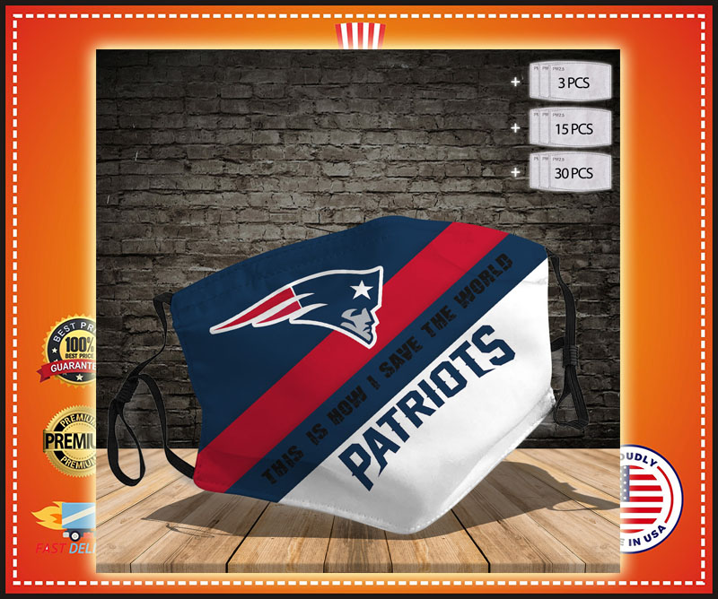 New England Patriots this is how I save the world Cloth Face Mask 4