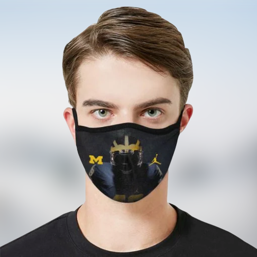 Michigan Wolverines fabric face mask 3