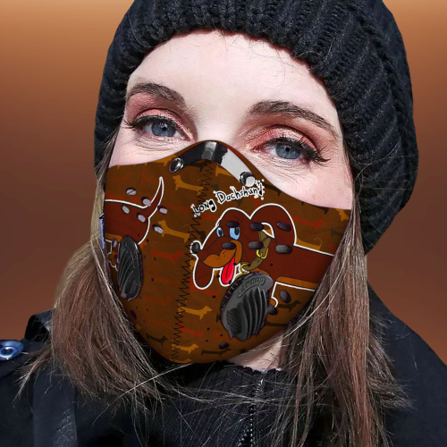 Dachshund Filter Cloth Face mask 3