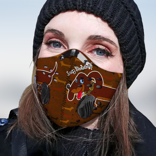 Dachshund Filter Cloth Face mask 4