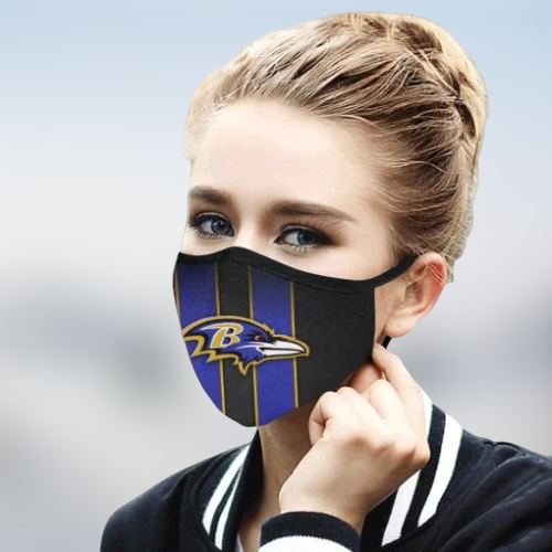 Baltimore Ravens cloth fabric face mask 4