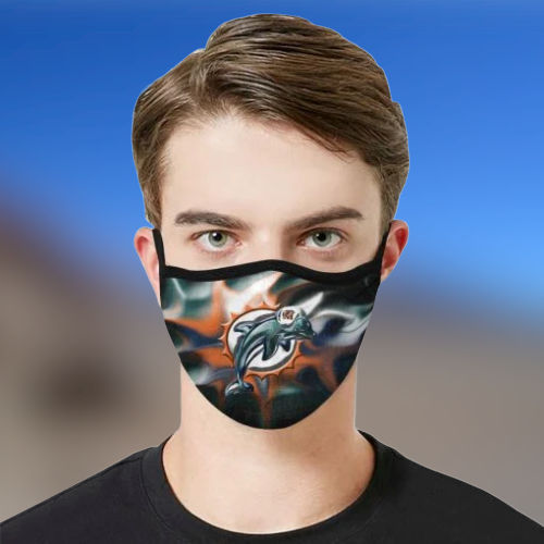 Miami Dolphins fabric face mask 3