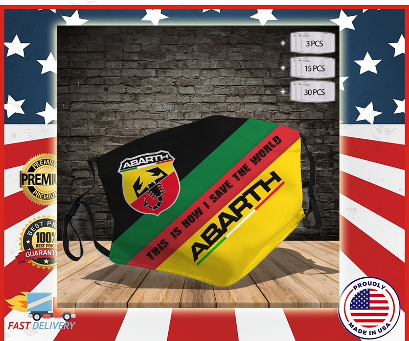 Abarth this is how I save the world Cloth Face Mask 3