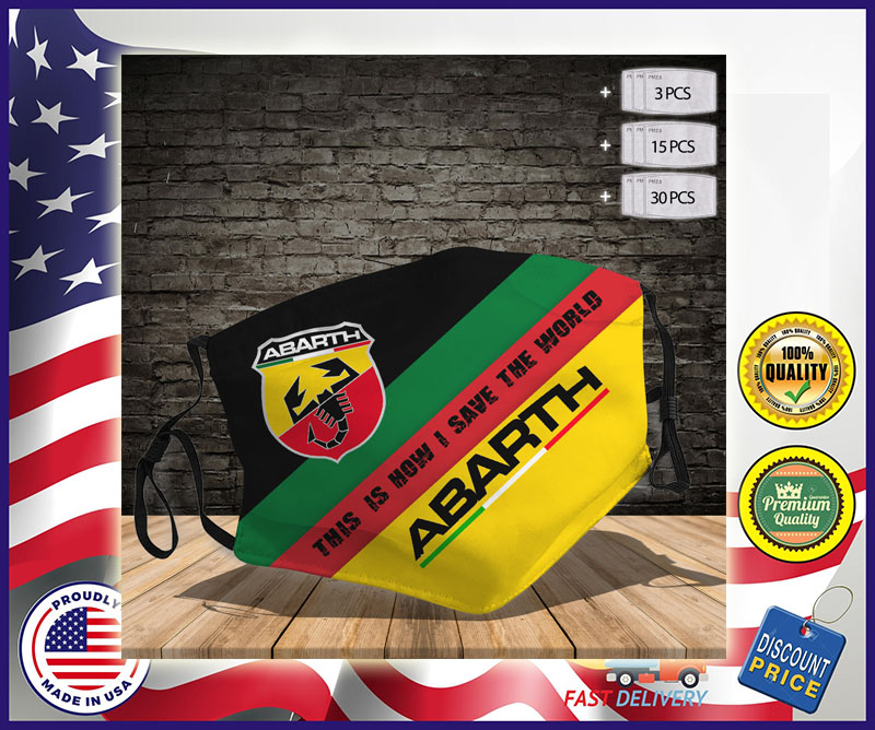 Abarth this is how I save the world Cloth Face Mask 4
