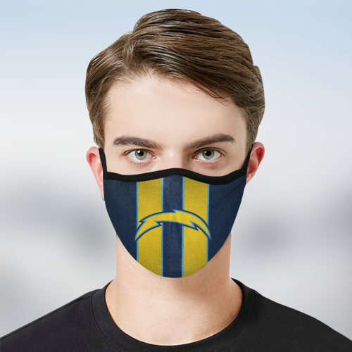 Los Angeles Chargers fabric face mask 2