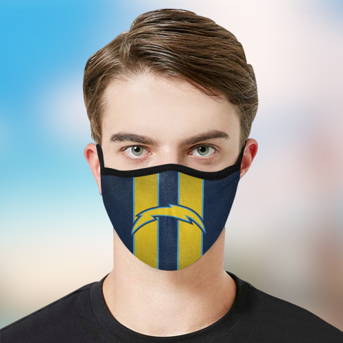 Los Angeles Chargers fabric face mask 4