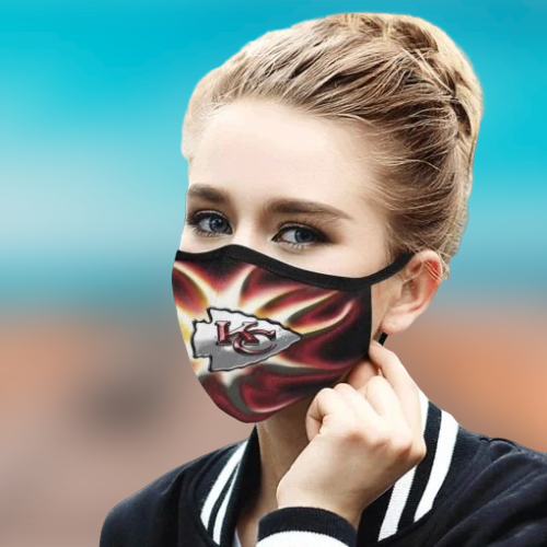 Kansas City Chiefs cloth fabric face mask 2