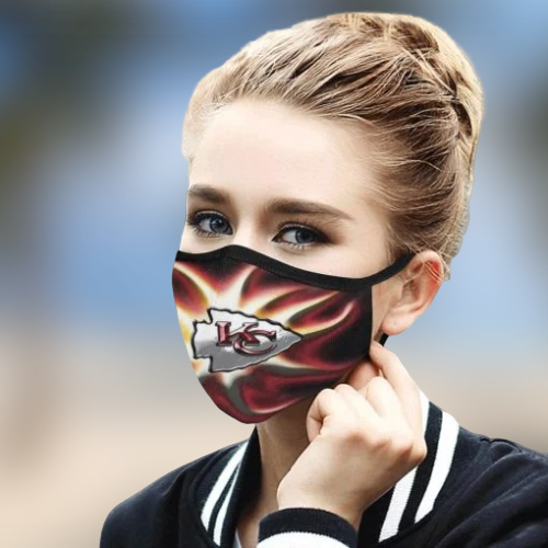 Kansas City Chiefs cloth fabric face mask 5