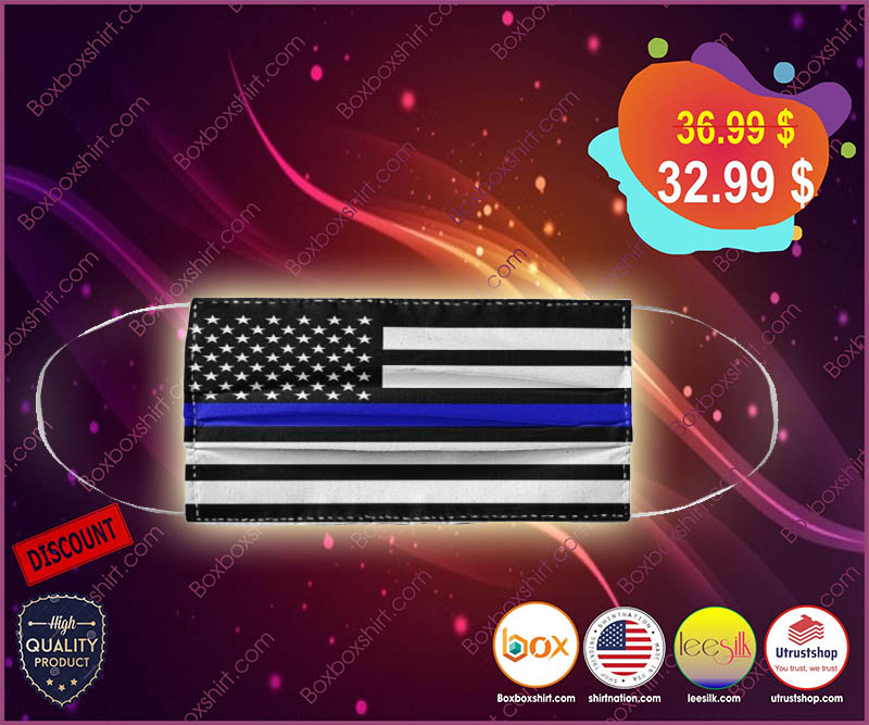 American flag police face mask 3