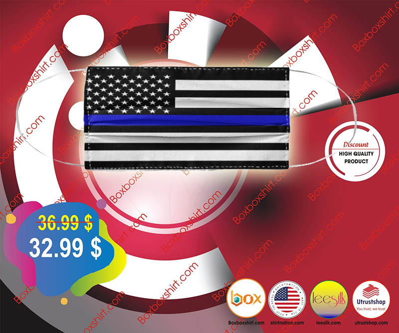 American flag police face mask 4