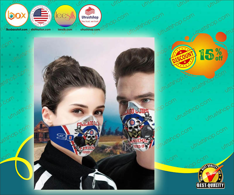 Chicago Cubs Pandemic covid 19 face mask 3