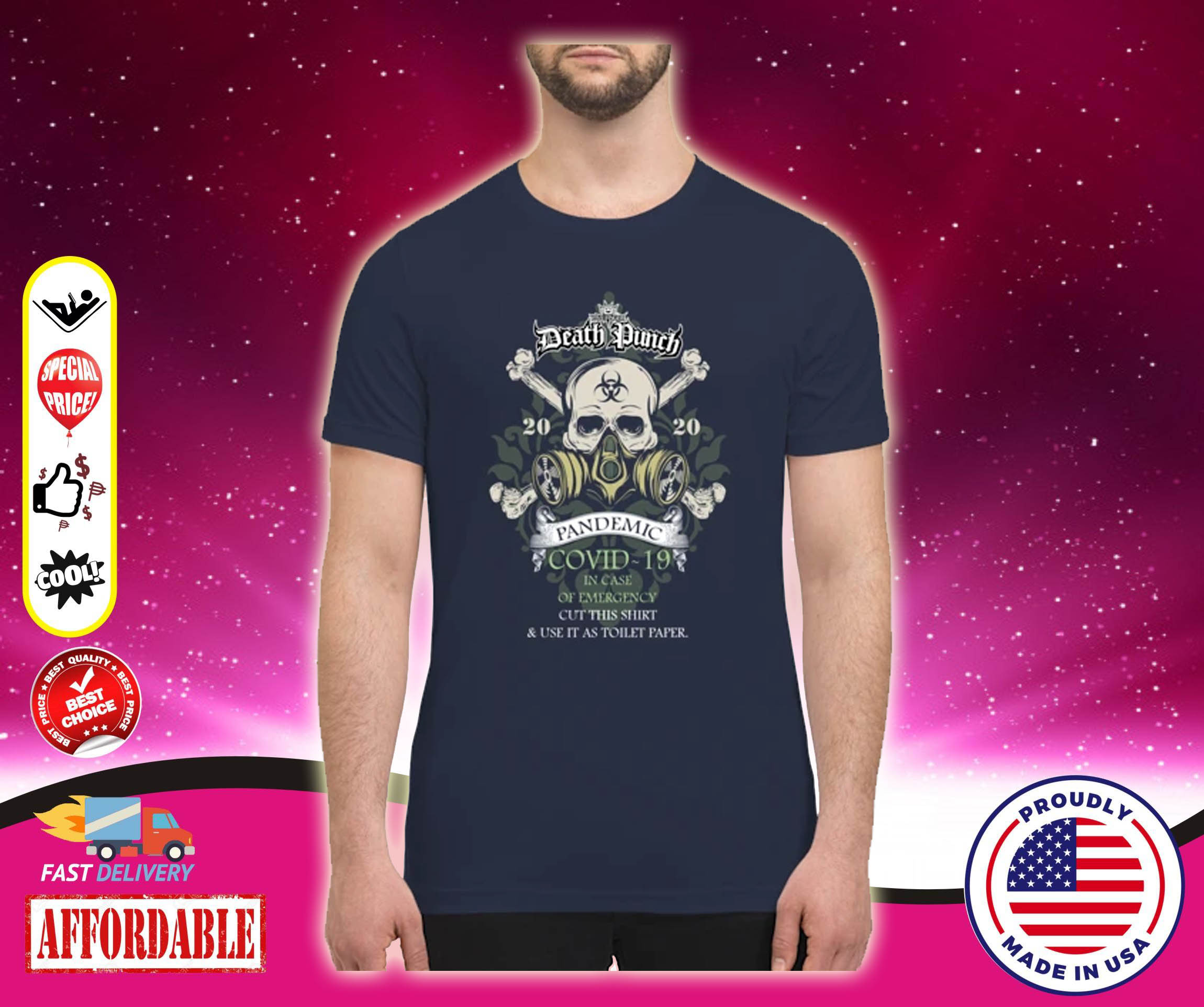 Death Punch pandemic covid 19 shirt 3
