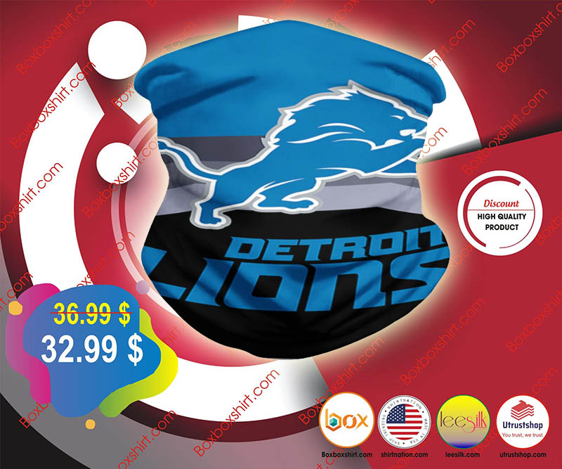 Detroit Lions bandana neck gaiter 4