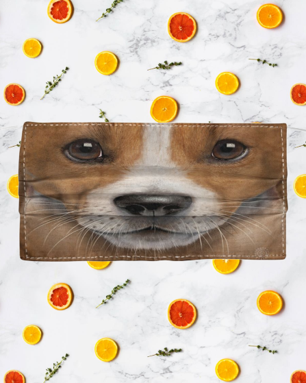 Jack Russell cloth fabric face mask 3