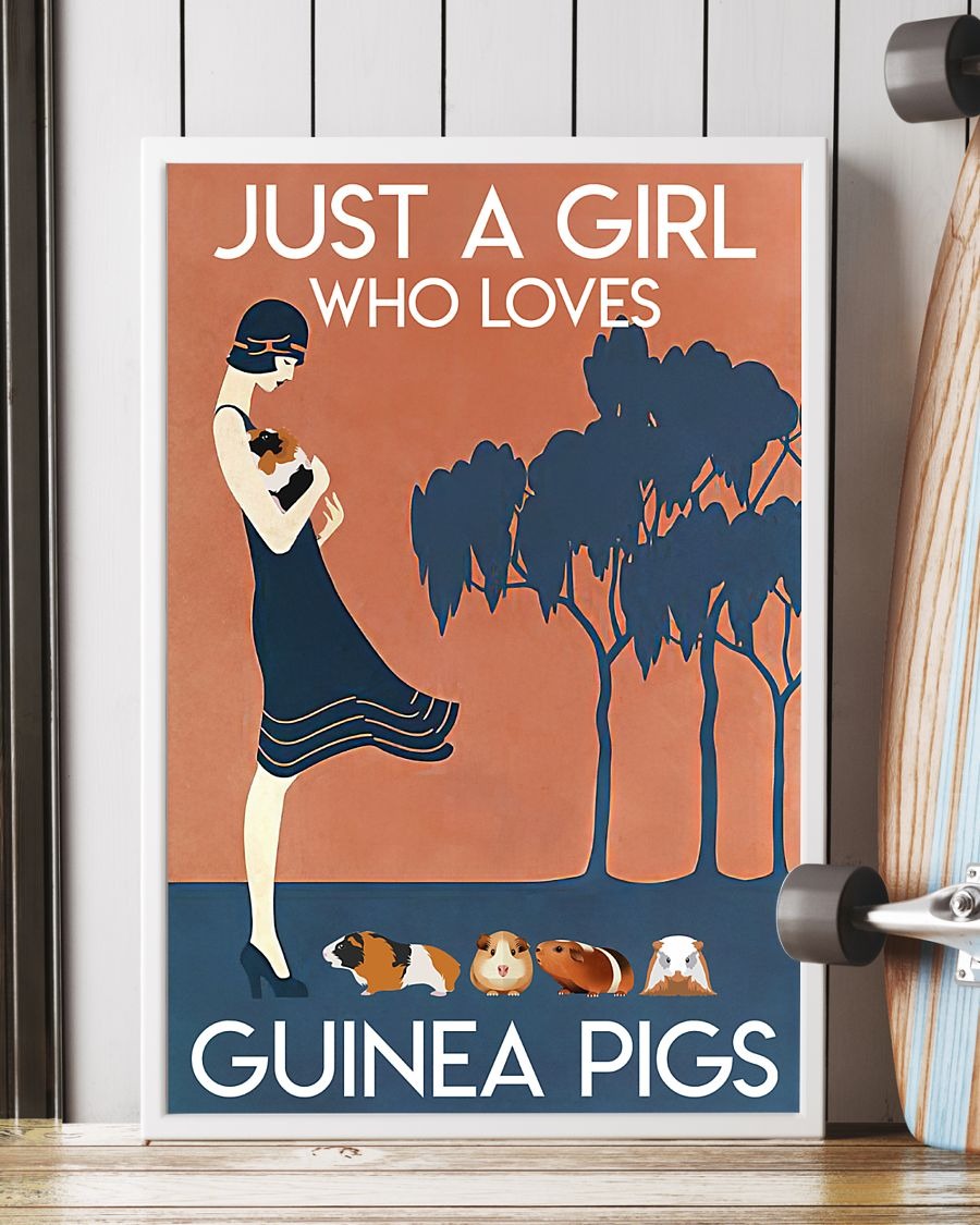 Just a girl who loves Guinea pigs poster 2