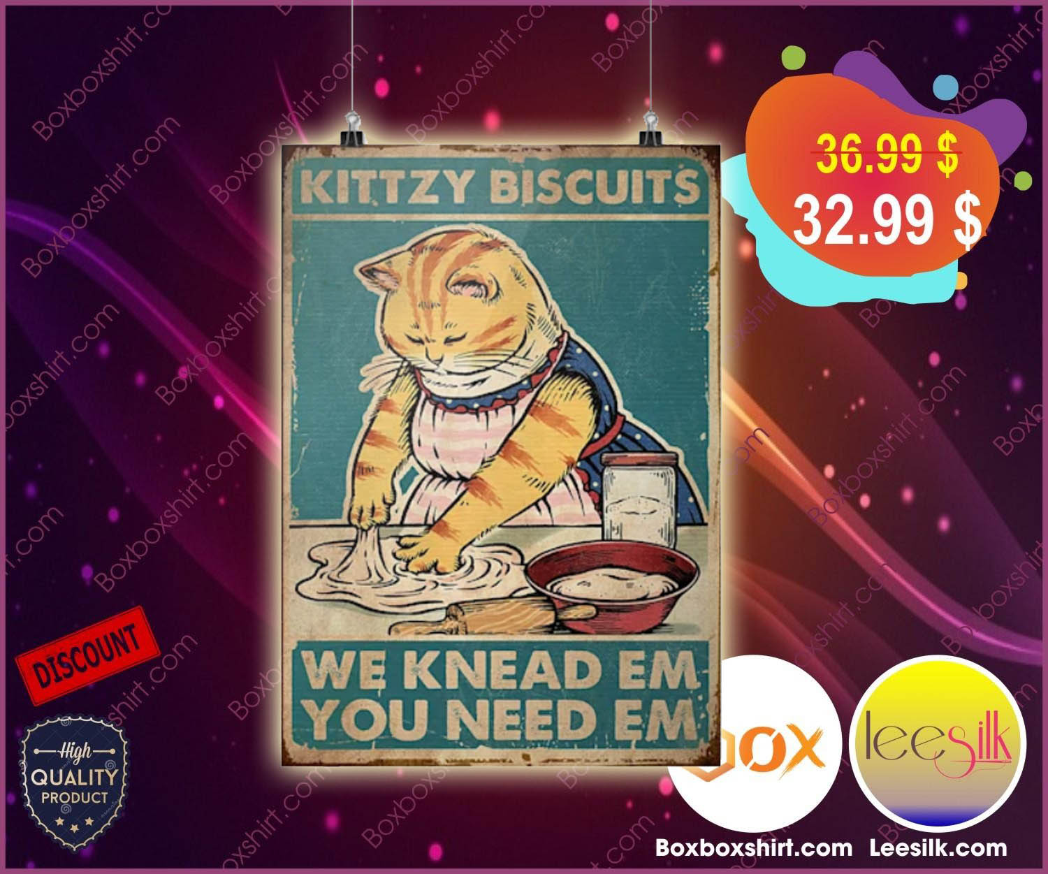 Kittzy biscuits we knead em you need em poster 2