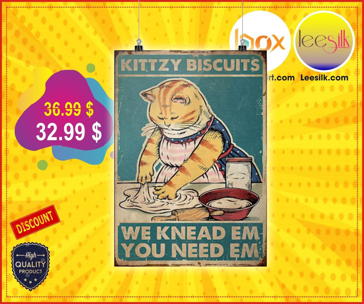 Kittzy biscuits we knead em you need em poster 3