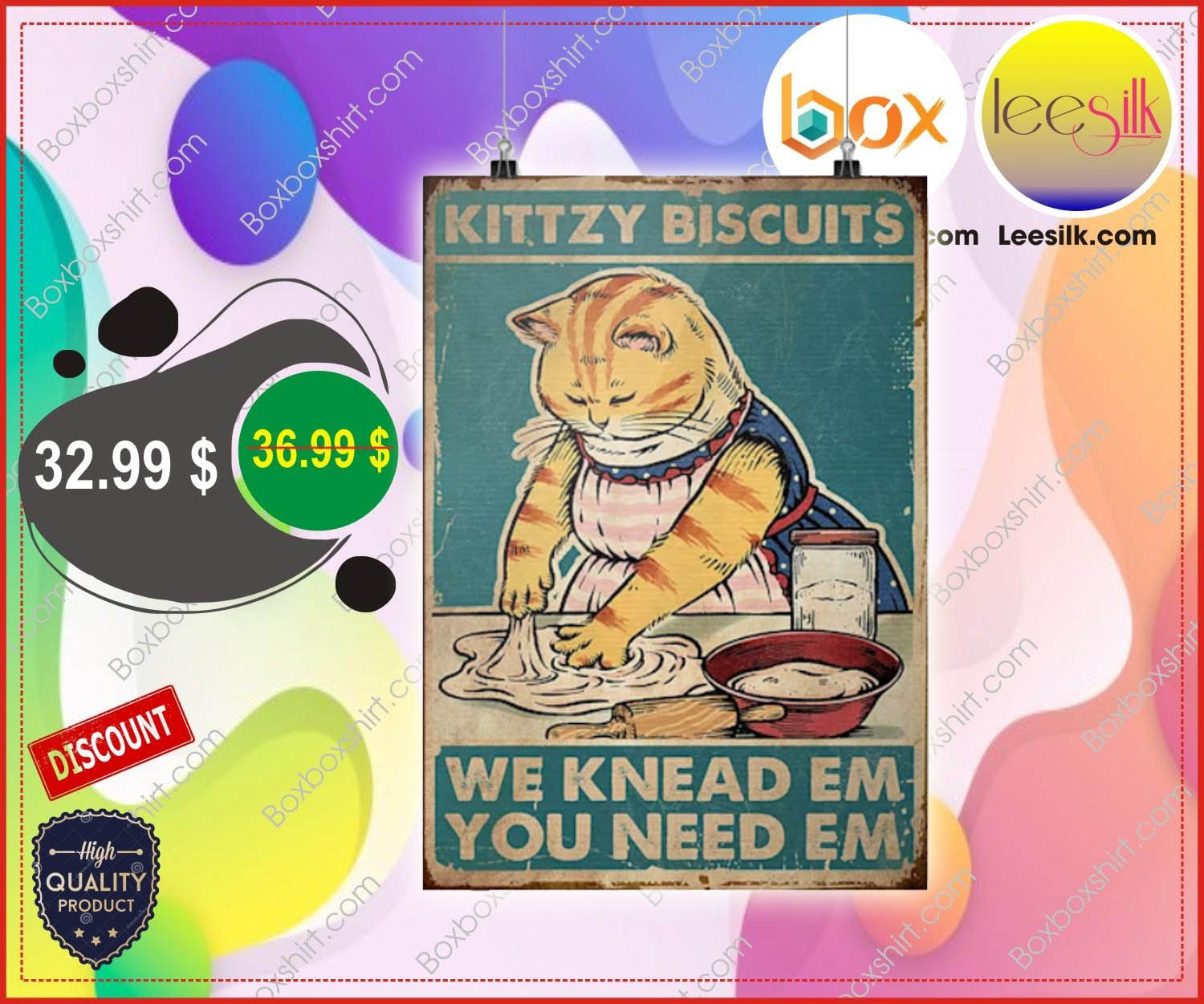 Kittzy biscuits we knead em you need em poster 4