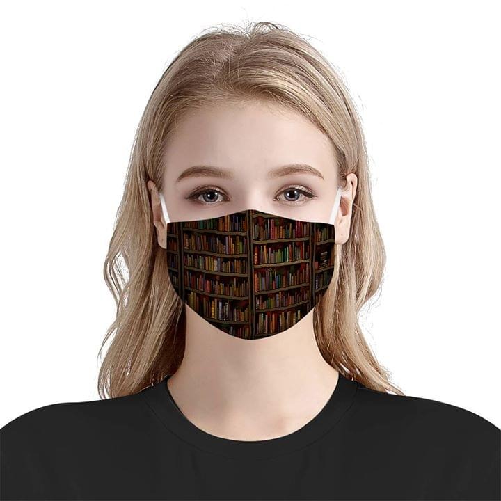 Librarian book cloth fabric cloth fabric face mask 3