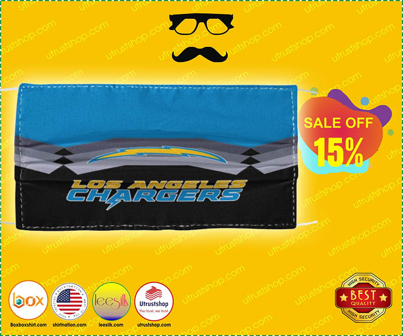Los Angeles Chargers cloth face mask 2