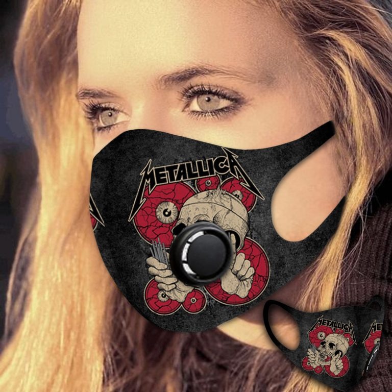 Metallica cloth fabric face mask 3