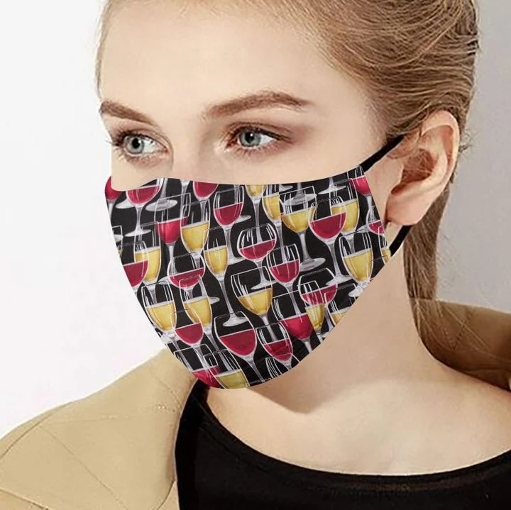Wine cloth face mask 2