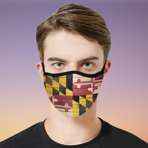 Maryland Flag State Face Mask 1