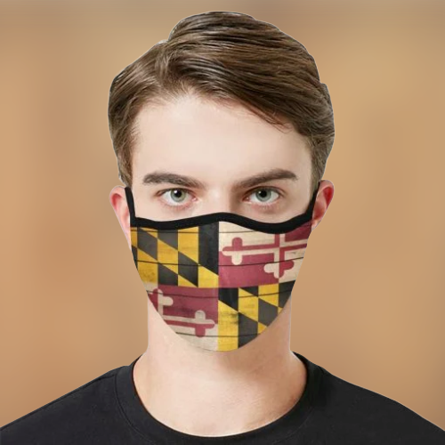 Maryland Flag State Face Mask 3