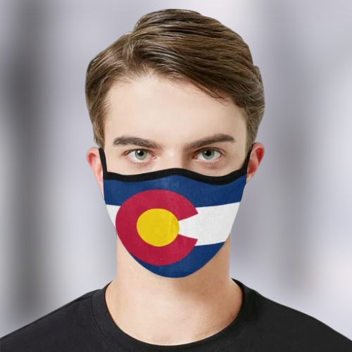 Flag of Colorado Face Mask 3