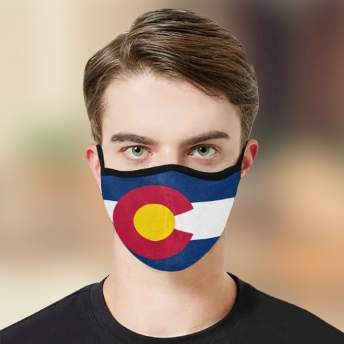 Flag of Colorado Face Mask 2