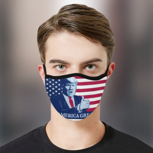 Donald Trump President Make America Great Face Mask 1
