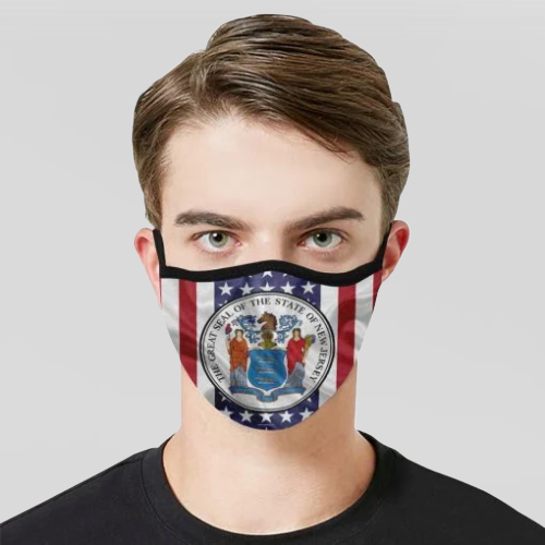 The seal of the state of New Jersey Face Mask 3