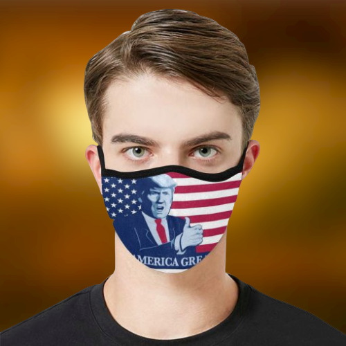 Donald Trump President Make America Great Face Mask 2