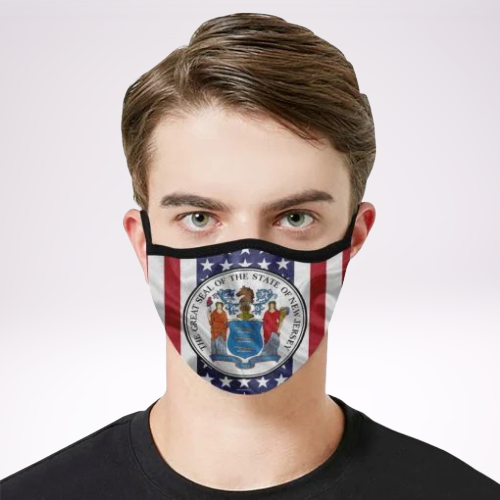 The seal of the state of New Jersey Face Mask 2