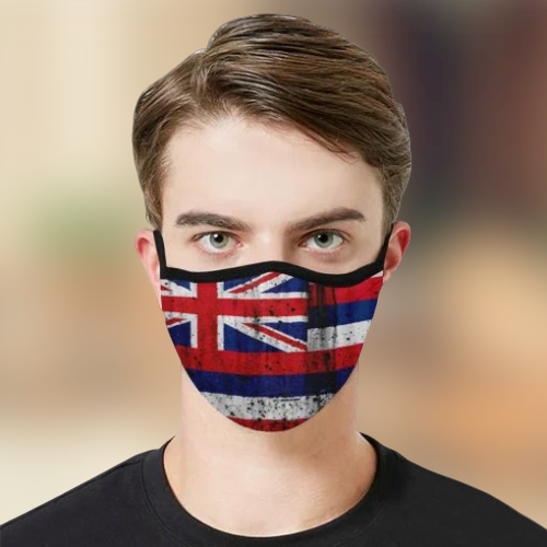 Hawaiian Flag Metal Face Mask 3