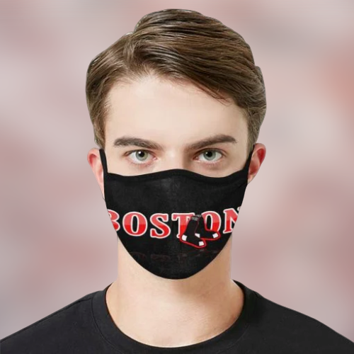 Boston Red Cloth Face Mask 2
