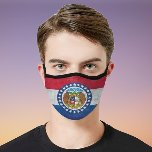 Missourian Flag State Face Mask 1