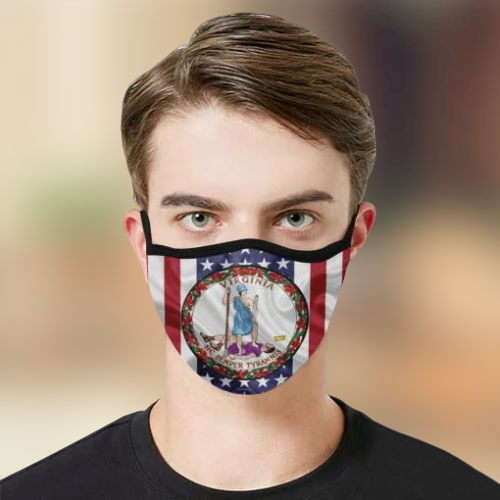 Virginia sic semper tyrannis Face Mask 2