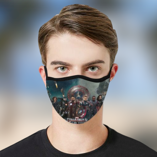 Captain America Civil War Face Mask 1