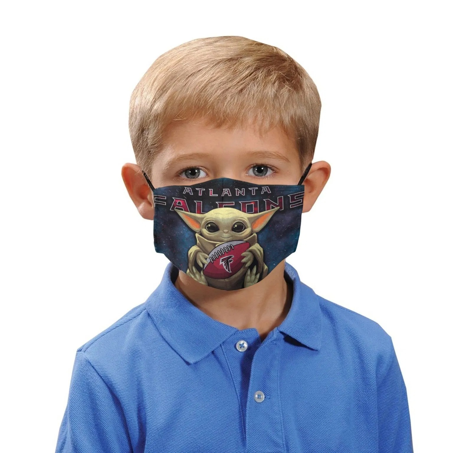 Baby Yoda Atlanta Falcons Face Mask 4