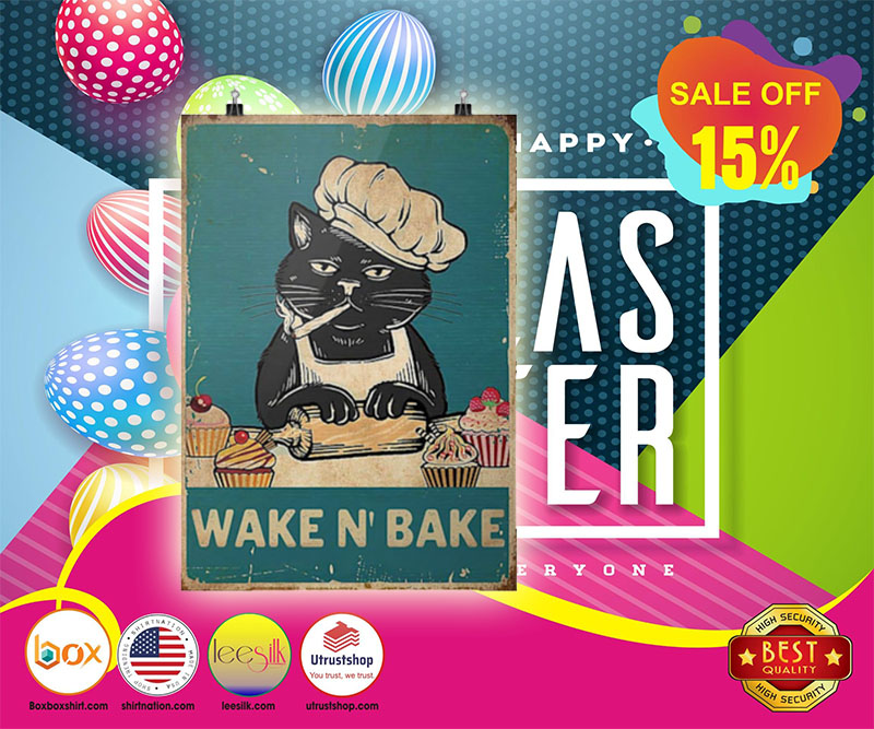 Cat wake n bake poster 3