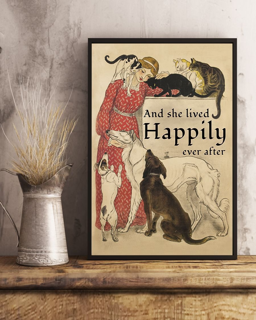 Dogs and Cats and she lived happily ever after poster 2