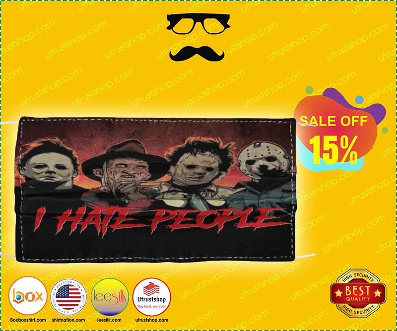 Horror I hate people face mask 5