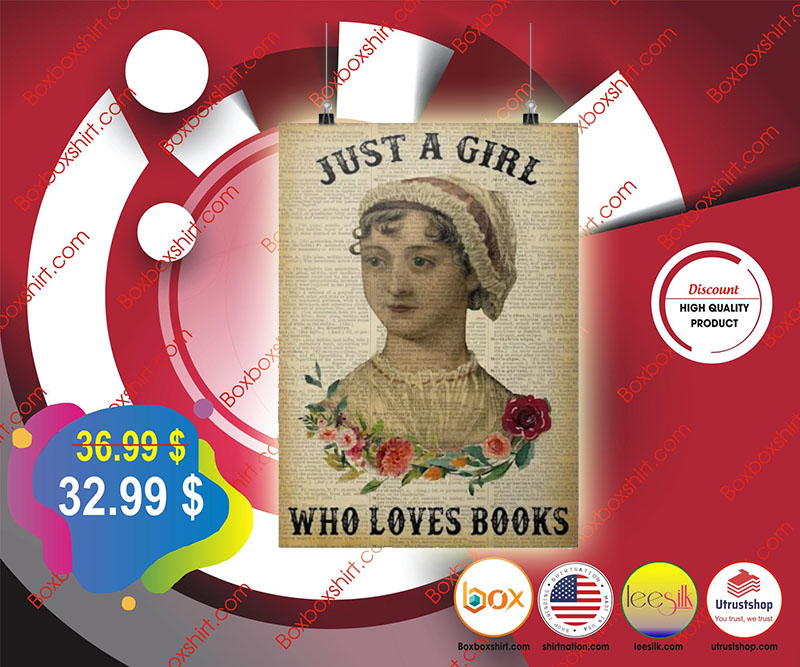 Jane Austen just a girl who loves books poster 3