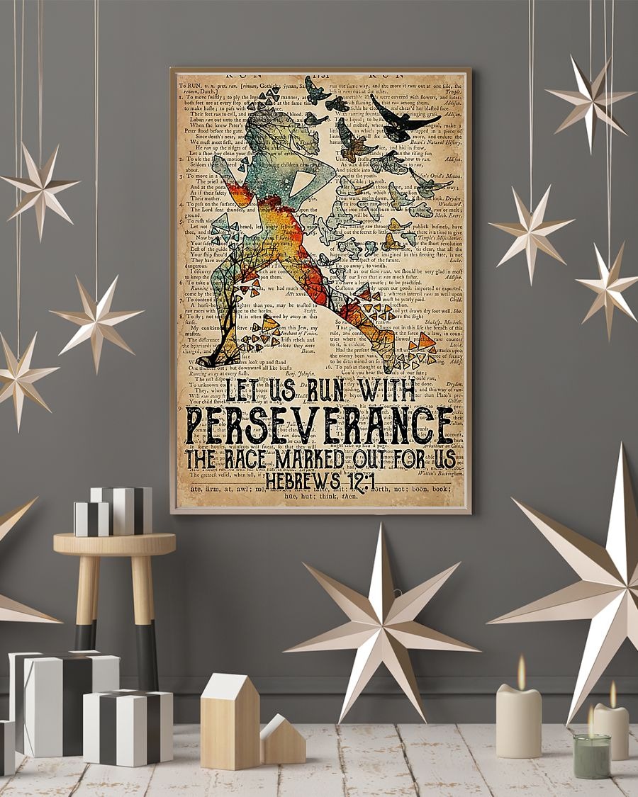 Let us run with perseverance the race marked out for us poster 3