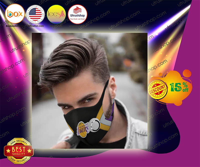 Los Angeles Lakers filter face mask 4